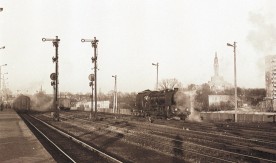 "Semafory na stacji Białystok", 1975. Fot. A. Susicki. Numer inwentarzowy:...